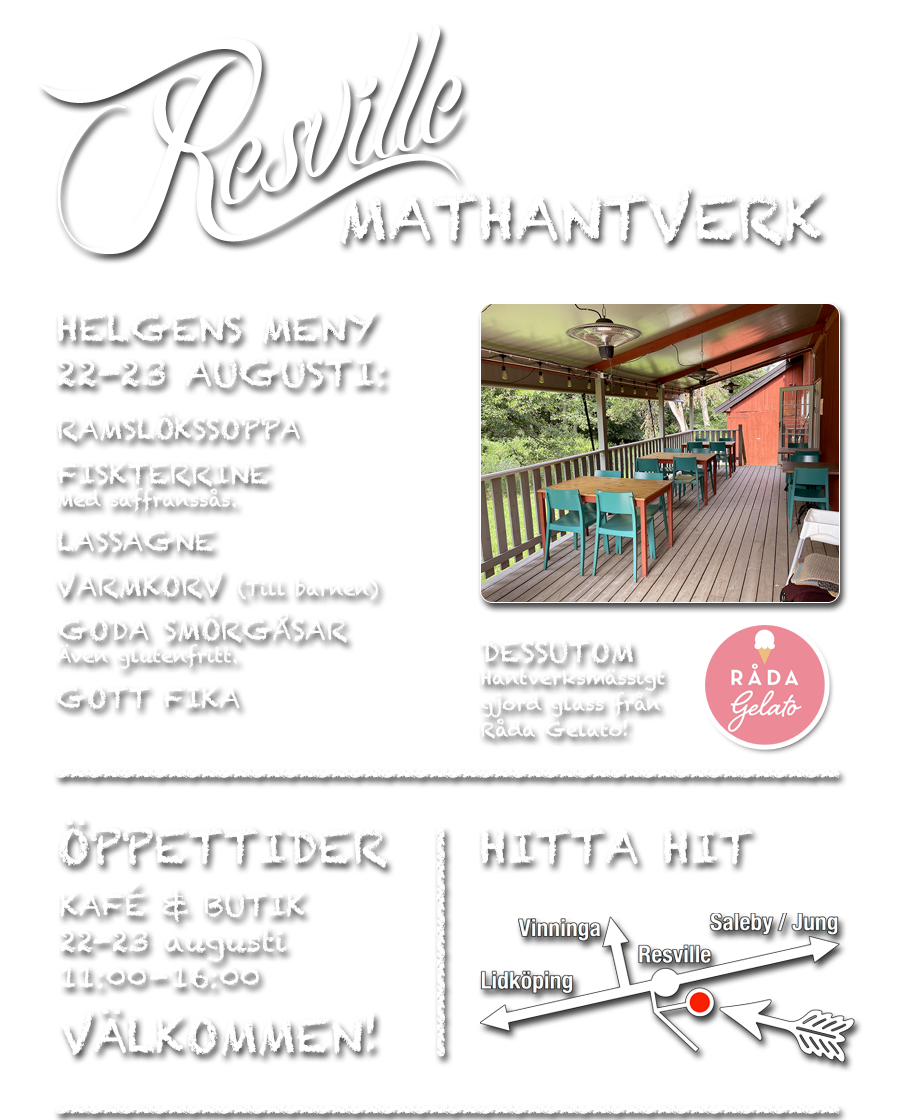 Meny 22-23 augusti 2026