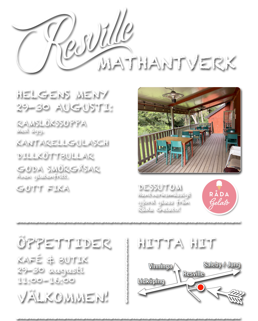 Meny 29-30 augusti 2026